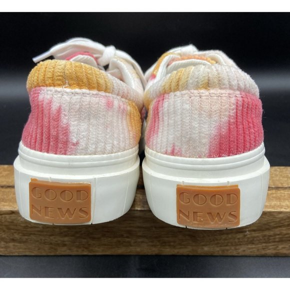 GOOD NEWS OPAL TIE DYE CORDUROY. PINK/ORANGE SIZE US 7 / UK 5 / EU 38 NWOT - Picture 7 of 10